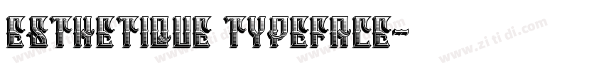 Esthetique Typeface字体转换